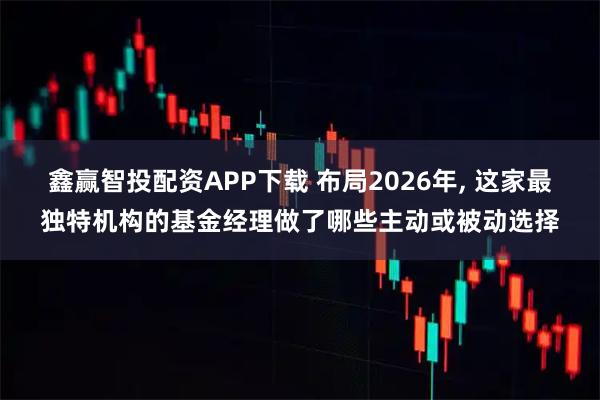 鑫赢智投配资APP下载 布局2026年, 这家最独特机构的基金经理做了哪些主动或被动选择