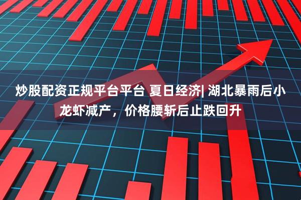 炒股配资正规平台平台 夏日经济| 湖北暴雨后小龙虾减产，价格腰斩后止跌回升